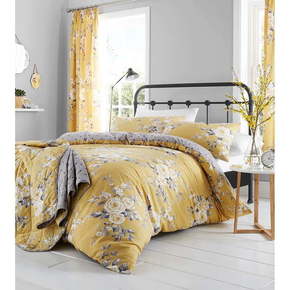 Rumena posteljnina s cvetličnim vzorcem Catherine Lansfield