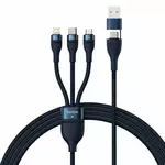 BASEUS Flash Series II kabel USB Type C / USB Type A - USB Type C / Lightning / micro USB 100 W 1,2 m moder (CASS030103)