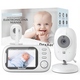 Baby Monitor aku. otroška varuška z video kamero in 3.2″ LCD zaslonom