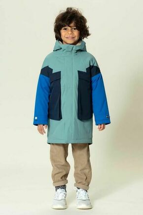 Otroška vodoodporna jakna Gosoaky CITY FOX turkizna barva - turkizna. Otroška vodoodporna jakna iz kolekcije Gosoaky. Delno podložen model