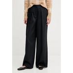 Barbour Bombažne hlače Barbour COLLEEN mornarsko modra LTR0394