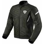 Rev'it! Jacket Torque 2 H2O Black/White XL Tekstilna jakna