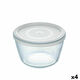 NEW Okrogla Posoda za Malico s Pokrovom Pyrex Cook &amp; Freeze 1,1 L 15 x 15 x 10 cm Prozorno Silikon Steklo (4 kosov)