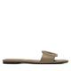 Natikači Calvin Klein Square Flat Sandal Emblem HW0HW03128 Bež
