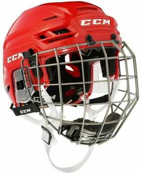 CCM Tacks 210 Combo SR Rdeča M Hokejska čelada