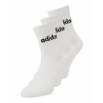 Visoke nogavice Unisex adidas Linear Crew Cushioned Socks 3 Pairs HT3455 white/black