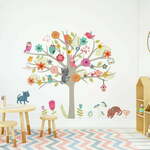 Komplet otroških stenskih nalepk Ambiance Skandinavian Tree