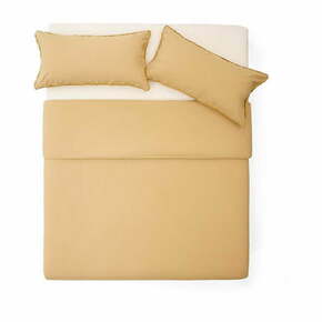 Gorčično rumena posteljnina za zakonsko posteljo/podaljšana iz bombažnega perkala 240x220 cm Sifinia – Kave Home