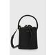 Torbica Liu Jo črna barva - črna. Majhna torbica mošnjiček iz kolekcije Liu Jo. Model na zapenjanje, izdelan iz ekološkega usnja.