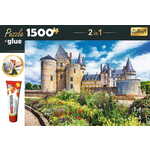 Trefl Grad Sully-sur-Loire, Francija Komplet sestavljank 2v1 1500 kosov z lepilom