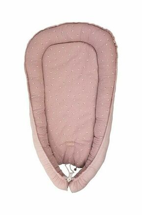 Kokon za dojenčka Jamiks KAI - roza. Gnezdece za dojenčka iz kolekcije Jamiks. Izdelek je izdelan iz organskega bombaža.