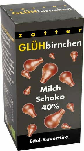 Zotter Schokoladen Bio Light Bulbs - 40% mlečna čokolada - 130 g