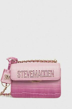 Torbica Steve Madden Bzoya roza barva - roza. Majhna torbica iz kolekcije Steve Madden. Model na zapenjanje