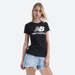 New Balance t-shirt - črna. T-shirt iz kolekcije New Balance. Model izdelan iz pletenine s potiskom.