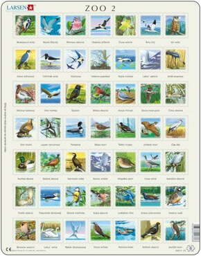 LARSEN Puzzle Ptice (ZOO 2) 49 kosov