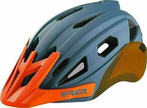 R2 Wheelie Helmet Petrol Blue/Neon Orange S Otroška kolesarska čelada