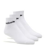 Reebok Ankle Socks Core Active (3 Pair), White - XL