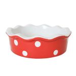 Isabelle Rose Mini keramični pekač za pito v rdeči barvi 12 cm