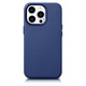 iCARER case leather case cover za iphone 14 pro moder (wmi14220706-bu) (združljiv z magsafe)