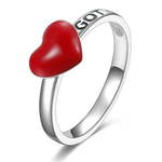 Rosato Romantičen srebrn prstan s srcem Storie RZA004 (Obseg 52 mm) srebro 925/1000