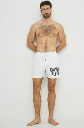 Kopalne kratke hlače Calvin Klein bela barva - bela. Kopalne kratke hlače iz kolekcije Calvin Klein