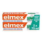 Elmex Otroška zobna pasta Junior Duopack 2x 75 ml