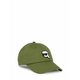 Bombažna bejzbolska kapa Karl Lagerfeld črna barva - zelena. Kapa s šiltom vrste baseball iz kolekcije Karl Lagerfeld. Model izdelan iz materiala z nalepko.