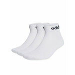 adidas Unisex nizke nogavice Linear Ankle Socks Cushioned Socks 3 Pairs HT3457 Bela
