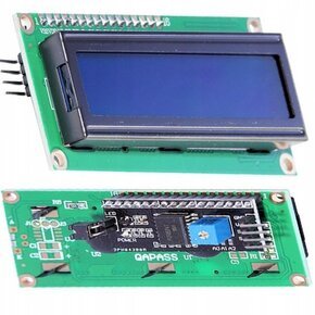 Shumee LCD zaslon 2x16 HD44780 moder I2C pretvornik spajkan