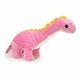 mehka igrača za pse gloria orhy 10 x 45 x 20 cm roza dinozaver poliester polipropilen