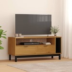 Vidaxl TV omarica FLAM 110x40x50 cm trdna borovina