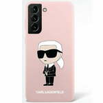 Karl Lagerfeld sam s23 s918 ultra trdi kovček roza/rožnata silikonska ikona