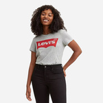Bombažna kratka majica Levi's The Perfect Tee siva barva - siva. Kratka majica iz kolekcije Levi's. Model izdelan iz tanke, elastične pletenine. Izjemno udoben material, izdelan iz naravnih vlaken.
