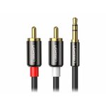 Ugreen AV102 2x RCA (Cinch) priključek 3,5 mm kabel 5 m (črn)