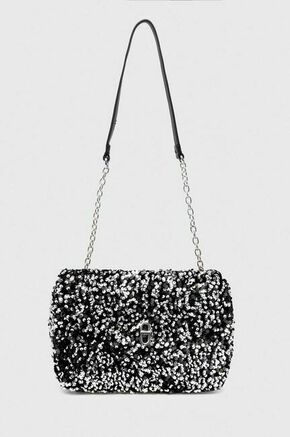 Torbica Morgan črna barva - črna. Majhna torbica iz kolekcije Morgan. Model na zapenjanje