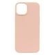 Silikonski ovitek (liquid silicone) za Apple iPhone 14, Soft, Pink Sand