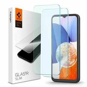 Zaščitno Kaljeno Steklo za telefon SAMSUNG GALAXY A15 4G / 5G / A25 5G Spigen Glas.Tr Slim / 2 kom