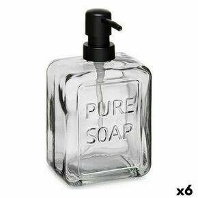 Dozator mila pure soap kristal črna plastika 570 ml (6 kosov)