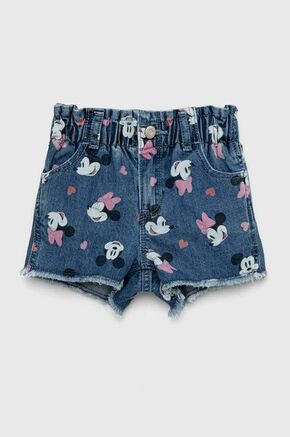 Otroške kratke hlače iz jeansa GAP x Disney - modra. Otroške kratke hlače iz kolekcije GAP. Model izdelan iz jeansa.