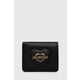 Denarnica Love Moschino ženski, črna barva - črna. Srednje velika denarnica iz kolekcije Love Moschino. Model izdelan iz sintetičnega materiala.