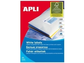APLI bele nalepke 105 x 35 mm