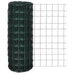 Greatstore Evro ograja iz jekla 25 x 1,0 m zelena