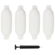 vidaXL Odbojniki za čoln 4 kosi beli 41x11,5 cm PVC