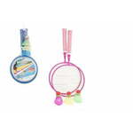 Teddies Set za badminton za otroke kovina/plastenke 2 palici + 3 skodelice 2 barvi v mreži