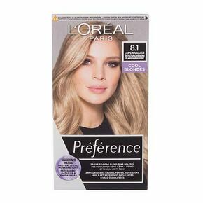 L'Oréal Paris Préférence barva za lase za barvane lase za svetle lase za vse vrste las 60 ml odtenek 8