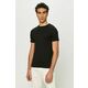 T-shirt Karl Lagerfeld črna barva - črna. T-shirt iz kolekcije Karl Lagerfeld. Model izdelan iz enobarvne, elastične pletenine.