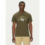 Quiksilver Majica EQYZT08056 Zelena Regular Fit