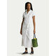 Obleka Polo Ralph Lauren bela barva, 211935605 - bela. Obleka iz kolekcije Polo Ralph Lauren. Model izdelan iz enobarvne pletenine. Model iz izjemno udobne tkanine z visoko vsebnostjo bombaža.