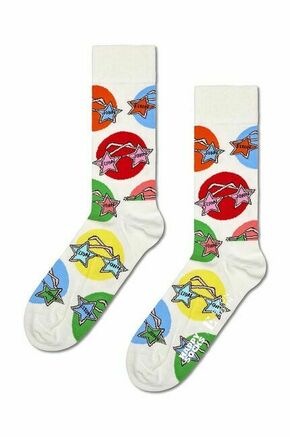 Nogavice Happy Socks x Elton John Glasses bež barva - bež. Nogavice iz kolekcije Happy Socks. Model izdelan iz elastičnega