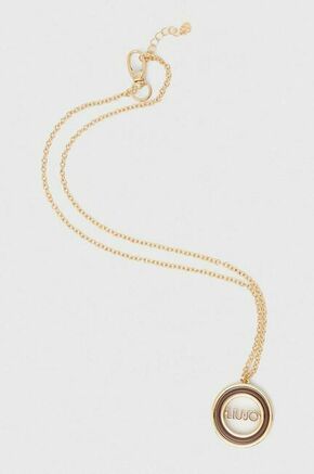 Ogrlica Liu Jo - rjava. Ogrlica iz kolekcije Liu Jo. Model z okrasnim obeskom